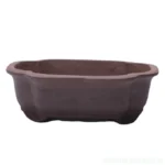 Unglazed Rectangular Bonsai Pot - 26cm x 21cm x 7cm | Natural Finish | Ideal for Bonsai Trees