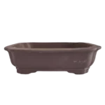 Elegant Unglazed Rectangle Bonsai Pot - 26cm x 20cm x 6cm | Perfect for Bonsai Display