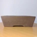 Elegant Unglazed Rectangle Bonsai Pot - 26cm x 19cm x 7cm | Enhance Your Bonsai Collection