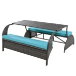 Premium Outdoor Loveseat - Convertible to Four Seats and a Table for Gardens and Lawns - Image 5