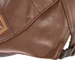 Max Alexander M134 Brown Faux Leather Flat Cap - Classic & Adjustable, Perfect for All Seasons - Image 4