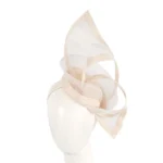 Elegant Cream Racing Fascinator by Fillies Collection S107 - Perfect for Melbourne Cup, Ascot & Kentucky Derby