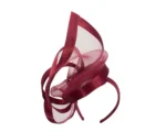 Elegant Burgundy Wine Racing Fascinator by Fillies Collection - Perfect for Melbourne Cup & Special Occasions - Image 6
