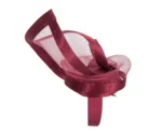 Elegant Burgundy Wine Racing Fascinator by Fillies Collection - Perfect for Melbourne Cup & Special Occasions - Image 3