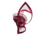 Elegant Burgundy Wine Racing Fascinator by Fillies Collection - Perfect for Melbourne Cup & Special Occasions - Image 4