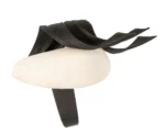 Elegant Cream & Black Pillbox Fascinator - Fillies Collection | Perfect for Melbourne Cup & Derby Day - Image 3