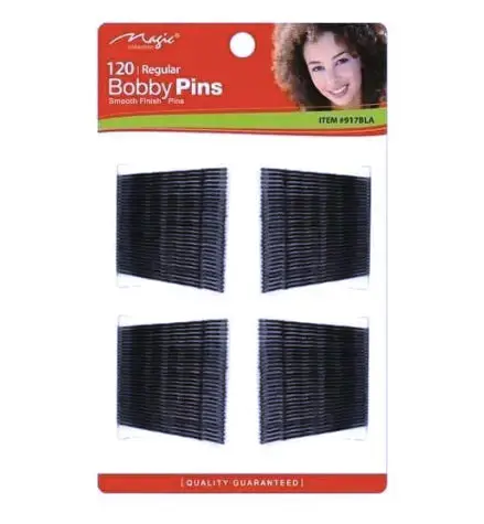 39014387_large.webp Magic 120 Regular Bobby Pins & Grips - Perfect for All Hair Types | Durable & Versatile Hair Styling Essentials - Image 1