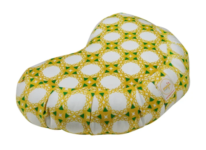 Halfmoon Zafu Yoga Pillow Ergonomic Meditation Cushion for Ultimate Comfort and Support - Image 1