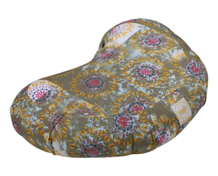 Halfmoon Zafu Yoga Pillow Ergonomic Meditation Cushion for Ultimate Comfort and Support - Image 2