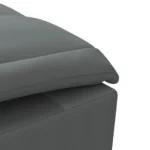 vidaXL Massage Chaise Lounge with Bolster - Dark Gray Fabric | Stylish & Comfortable Lounge Chair with Vibration Massage Function - Image 8