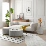 Elegant Faux Marble Coffee Table for Living Room - 35.43" Accent Table with Gold Metal Base (White) | Stylish & Functional - Image 8