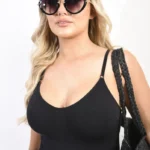 Elegant Penny Curved Cat Eye Sunglasses - Modern Twist on Classic Glamour | UV Protection | Perfect for Any Occasion