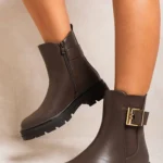 Alexa Chelsea Ankle Boots with Inner Zipper and Elastic Insert - Elegant and Comfortable Footwear for Any Occasion