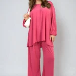 Daniela Oversized Long Sleeve Top and Wide Leg Co-ord Set - Chic & Comfortable Fashion Staple