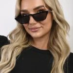 Rylan Skinny Trapezoid Sunglasses - Ultra-Modern, Stylish UV Protection Shades