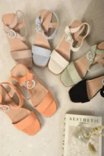 Sparkle Buckle Platform Wedge Sandals Glamorous Comfort Meets Style | Lottie Footwear - Image 10