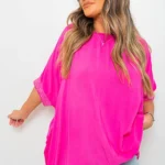 Glamorous Oversized Sequin Trim Top - Lydia | Comfortable & Stylish Women's Fashion