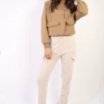 Eloisa Cargo Pocket Trousers with Adjustable Drawstring Stylish & Functional Women's Pants