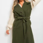 Elegant Longline Sleeveless Wide Lapel Waist Tie Jacket Versatile & Chic