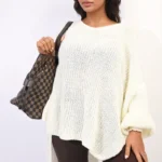 Sienna Oversized Long Back Knitted Mini Dress - Cozy, Stylish & Versatile Fashion Piece