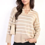 Cecelia Striped Knitted Jumper - Vibrant & Cozy Fashion Statement | Comfortable, Stylish & Versatile