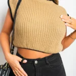 Elise Knitted Sleeveless Crop Top - Trendy, Comfortable & Versatile | Perfect for Any Occasion