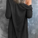 Madison Open-Front Buttons Cardigan - Stylish Longline Sweater for All Seasons