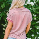 Louisa Colorblock Crew Neck T-Shirt - Stylish & Comfortable Triple Color Design for Casual and Semi-Formal Looks