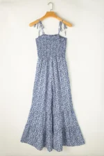 Indie Smocked Bodice Wide Leg Floral Jumpsuit - Chic & Comfortable Design - Image 4