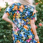 Alena Collared Split Neck Floral Flared Dress - Versatile Chic for All Occasions | Fashion-Forward Style