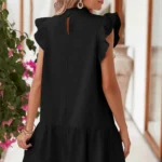 Baylor Flutter Sleeve Crew Neck Shift Dress - Chic & Casual Summer Fashion