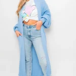 Alice Chunky Knitted Balloon Sleeve Long Maxi Cardigan - Cozy & Stylish Women's Sweater | Elegant Knitwear