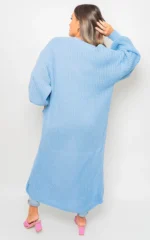 Alice Chunky Knitted Balloon Sleeve Long Maxi Cardigan - Cozy & Stylish Women's Sweater | Elegant Knitwear - Image 4
