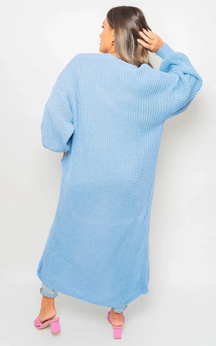 Alice Chunky Knitted Balloon Sleeve Long Maxi Cardigan - Cozy & Stylish Women's Sweater | Elegant Knitwear - Image 4