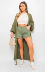 Alice Chunky Knitted Balloon Sleeve Long Maxi Cardigan - Cozy & Stylish Women's Sweater | Elegant Knitwear - Image 5