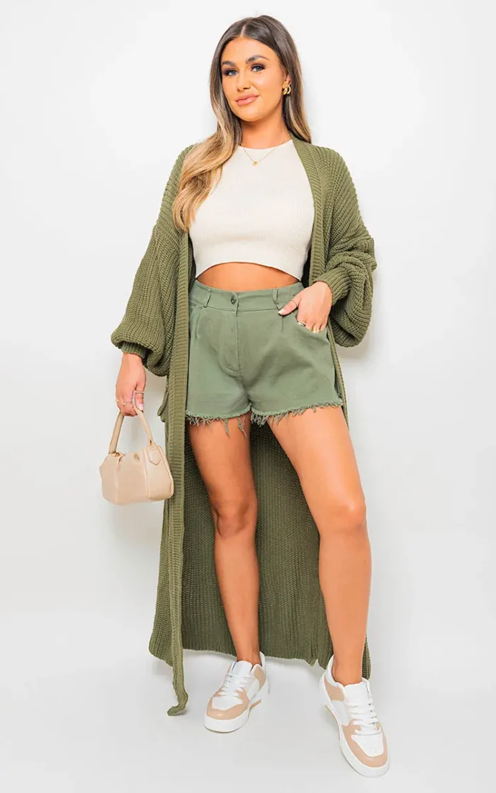 Alice Chunky Knitted Balloon Sleeve Long Maxi Cardigan - Cozy & Stylish Women's Sweater | Elegant Knitwear - Image 5
