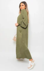 Alice Chunky Knitted Balloon Sleeve Long Maxi Cardigan - Cozy & Stylish Women's Sweater | Elegant Knitwear - Image 7