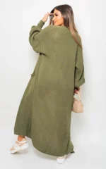 Alice Chunky Knitted Balloon Sleeve Long Maxi Cardigan - Cozy & Stylish Women's Sweater | Elegant Knitwear - Image 9
