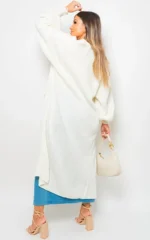 Alice Chunky Knitted Balloon Sleeve Long Maxi Cardigan - Cozy & Stylish Women's Sweater | Elegant Knitwear - Image 12