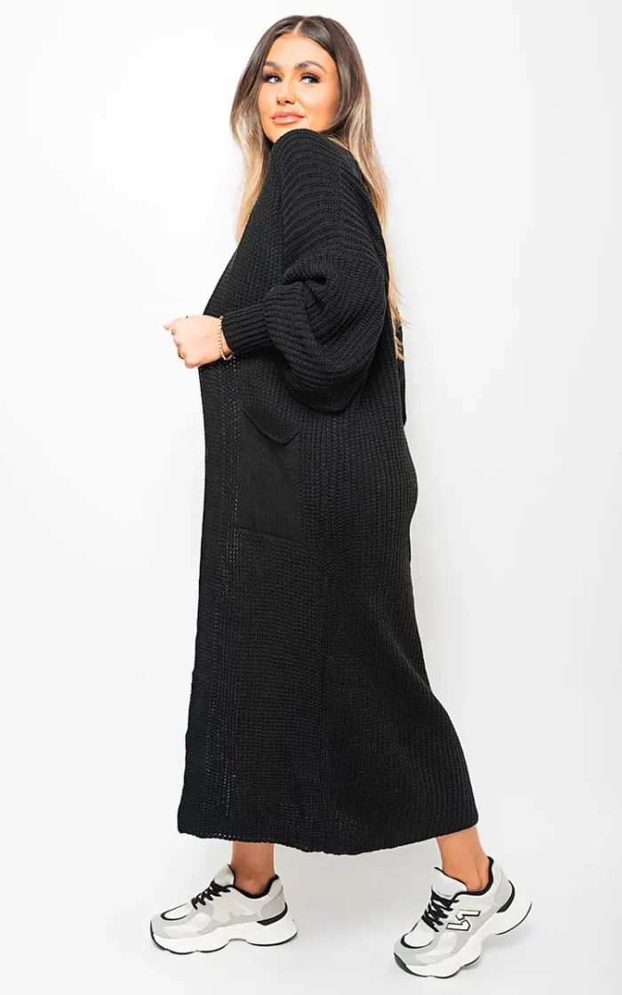 Alice Chunky Knitted Balloon Sleeve Long Maxi Cardigan - Cozy & Stylish Women's Sweater | Elegant Knitwear - Image 13