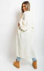 Alice Chunky Knitted Balloon Sleeve Long Maxi Cardigan - Cozy & Stylish Women's Sweater | Elegant Knitwear - Image 18