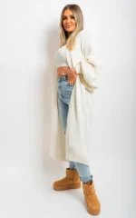 Alice Chunky Knitted Balloon Sleeve Long Maxi Cardigan - Cozy & Stylish Women's Sweater | Elegant Knitwear - Image 19
