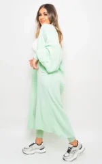 Alice Chunky Knitted Balloon Sleeve Long Maxi Cardigan - Cozy & Stylish Women's Sweater | Elegant Knitwear - Image 23