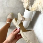 Nadia Closed Toe Ankle Strap Espadrille Sandals - Elegant & Comfortable Summer Footwear