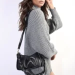 Rosie Ruched Faux Leather Shoulder Bag - Stylish, Sustainable & Versatile Handbag for Every Occasion