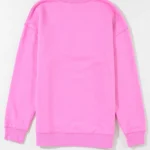 Vera MAMA Letter Embossed Casual Sweatshirt - Perfect Gift for Moms, Comfort & Style, Crew Neck, Drop Shoulders