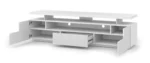 EVA 180 TV Stand Modern 70.87 in White Matt & Gloss Entertainment Center with Storage - Image 3