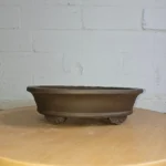 32cm Premium Unglazed Oval Bonsai Pot - Brown | Perfect for Bonsai Enthusiasts & Garden Decor