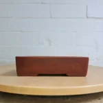 17cm Premium Unglazed Bonsai Pot - Durable, Rectangular, Brown, 17cm x 9cm x 5cm - Stamped, Optimal Root Growth