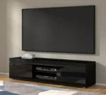 NET 180 Modern TV Stand | 70.87" Black Matte & Gloss Finish | Wall-Mount or Stand - Image 7